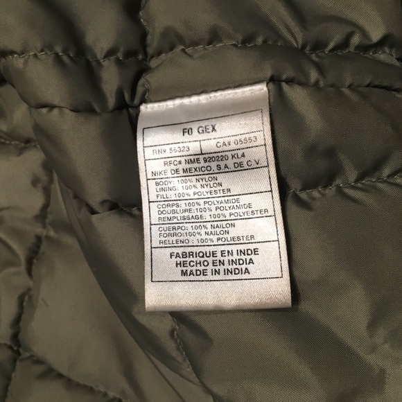 Vintage Nike Puffy Insulated Gray Hooded Full Zip Parka Coat Jacket Size Large - Picture 10 of 14